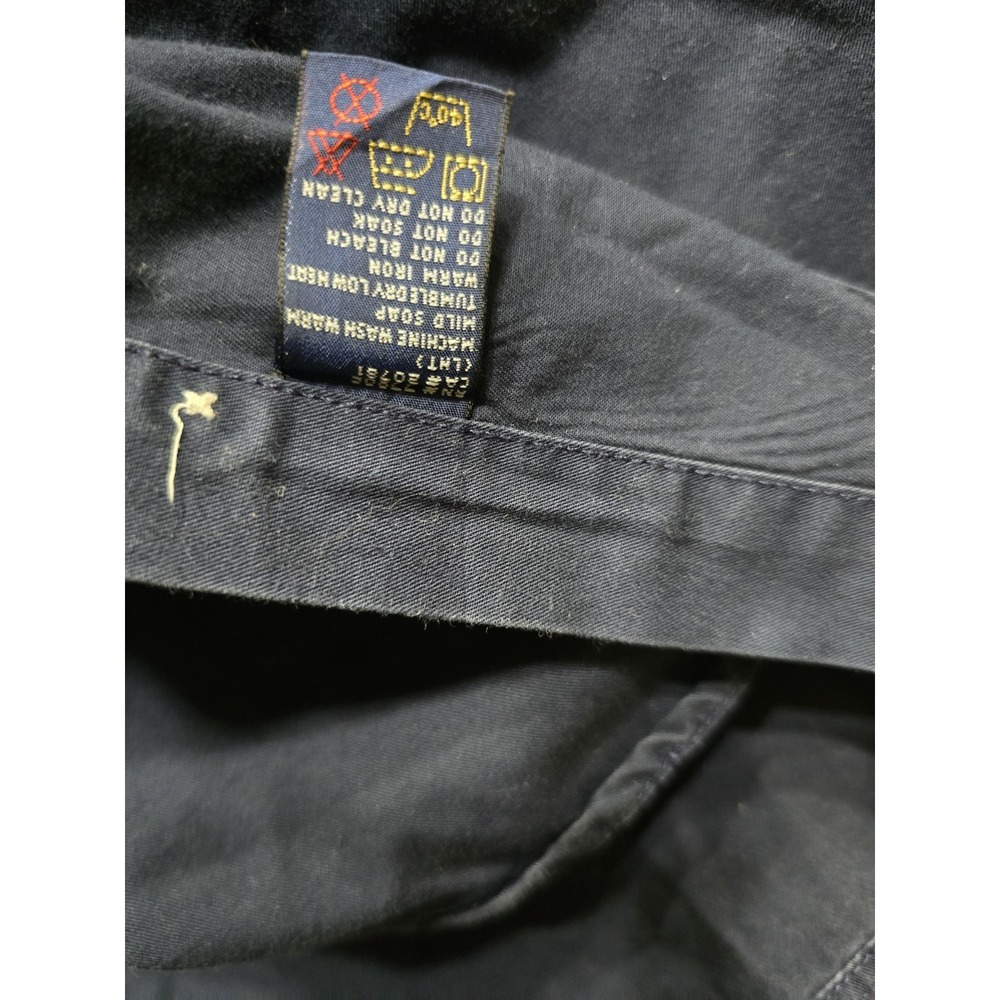VTG Tommy Hilfiger‎ Sailing Gear Shirt Men's XL Navy Blue 90s Colorblock Collar - Picture 7 of 11